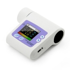 Il PC tenuto in mano del dispositivo della spirometria di USB collega lo spirometro portatile di BT Digital