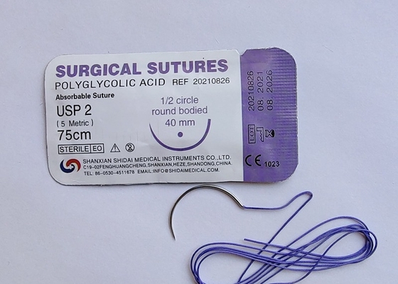 Sutura chirurgica acida poliglicolica